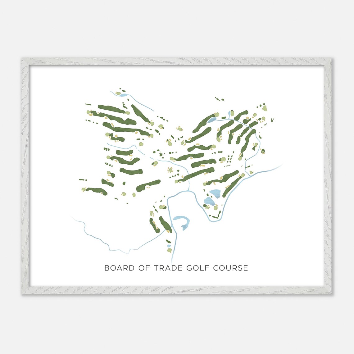 Board of Trade Golf Course Canada Minimalist Watercolor Golf Map Poster - Image 3