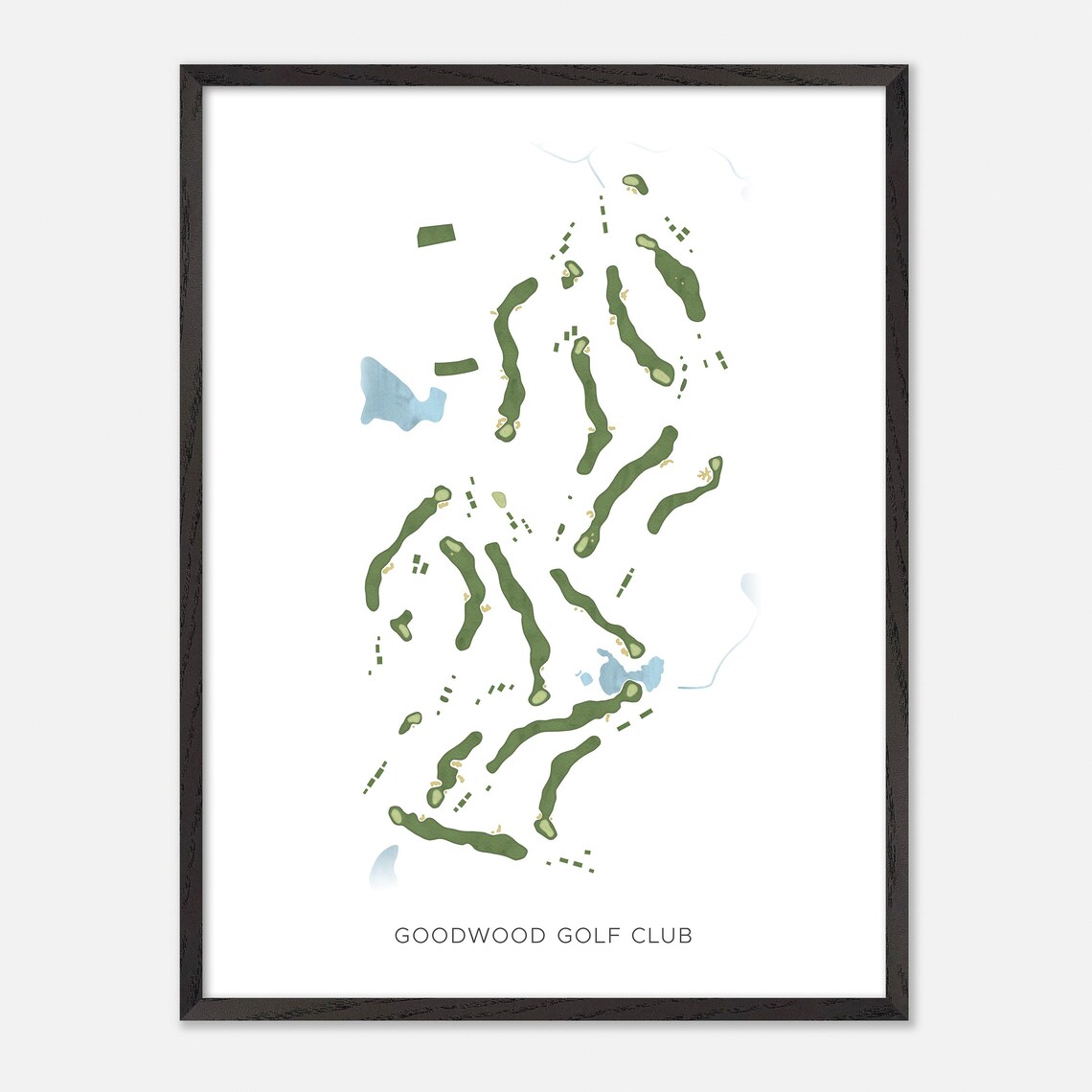 Goodwood Golf Club Canada Modern Minimalist Fairway Map Art Poster - Image 2