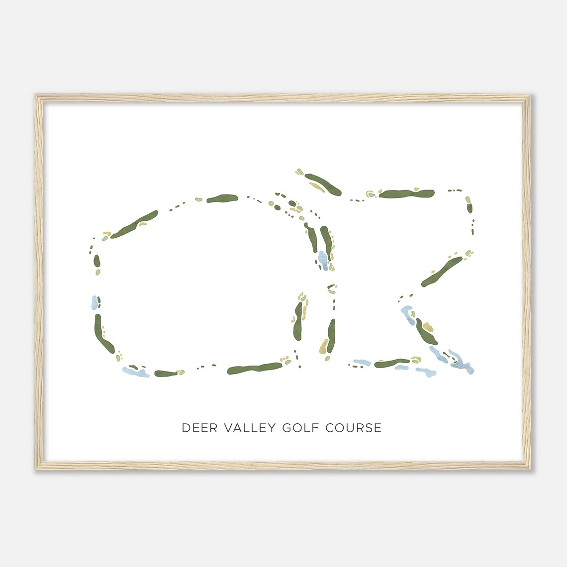 Deer Valley Golf Course Arizona Modern Watercolor Map Golfer Gift Golf Wall Art Golf Poster Print Course Layout - Image 2