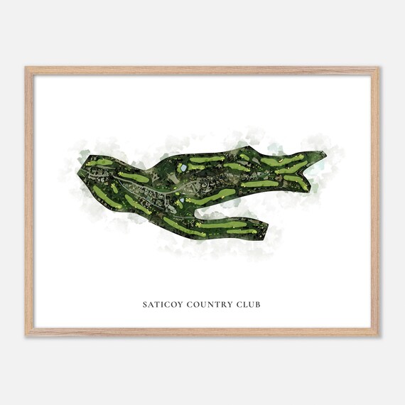 Saticoy Country Club Somis California Classic Watercolor Poster