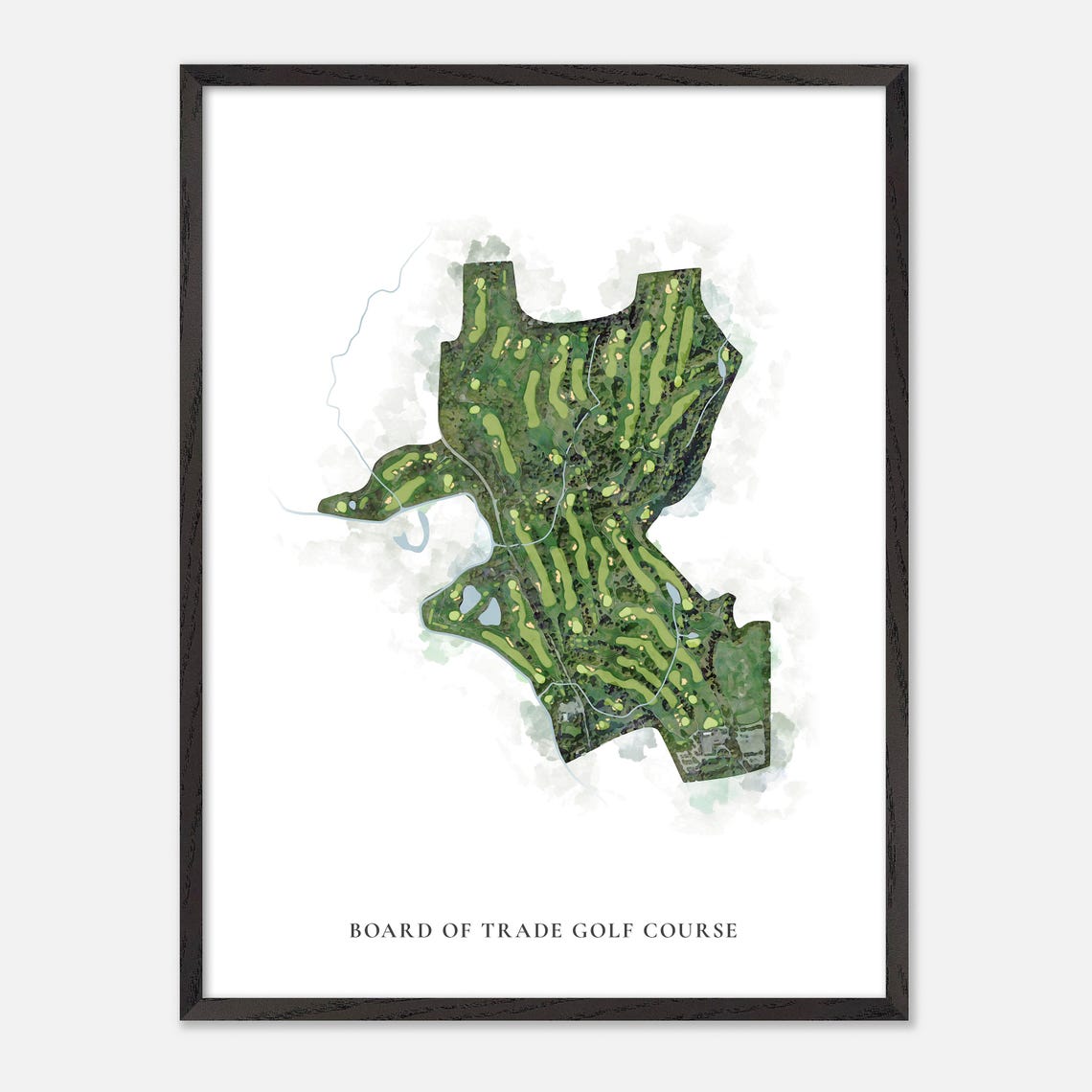 Board of Trade Golf Course Canada Classic Watercolor Golf Map Poster - Image 2