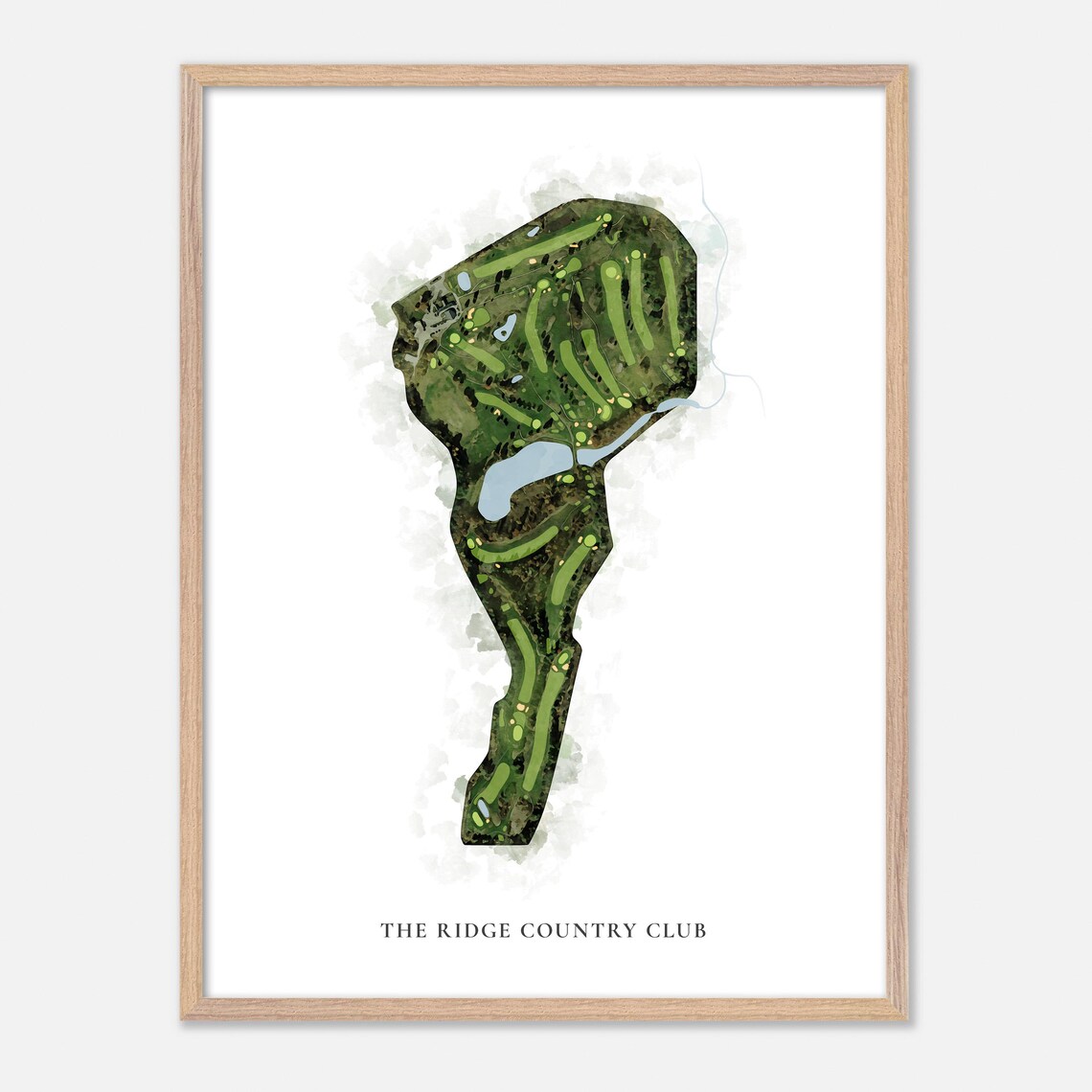The Ridge Country Club Gilford New Hampshire Classic Watercolor Poster - Image 6