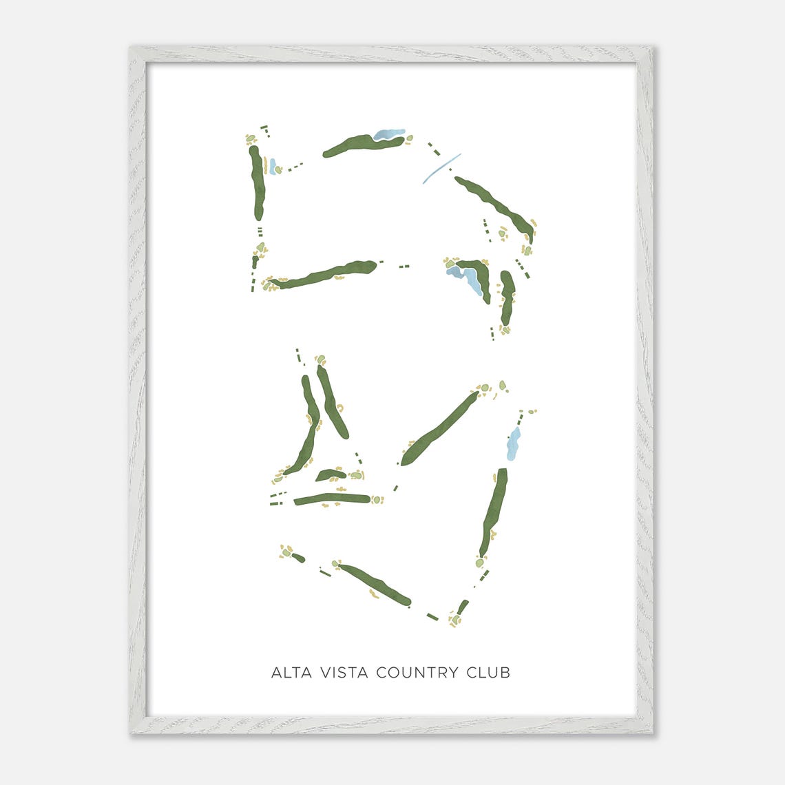 Alta Vista Country Club Minimalist Map Art Golfer Gift Poster - Image 2