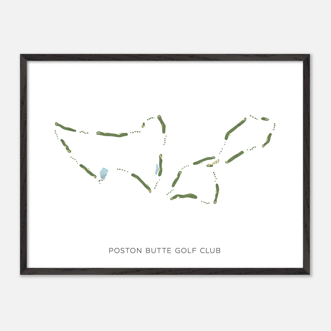 Poston Butte Golf Club Arizona Modern Minimalist Golf Map Poster - Image 5