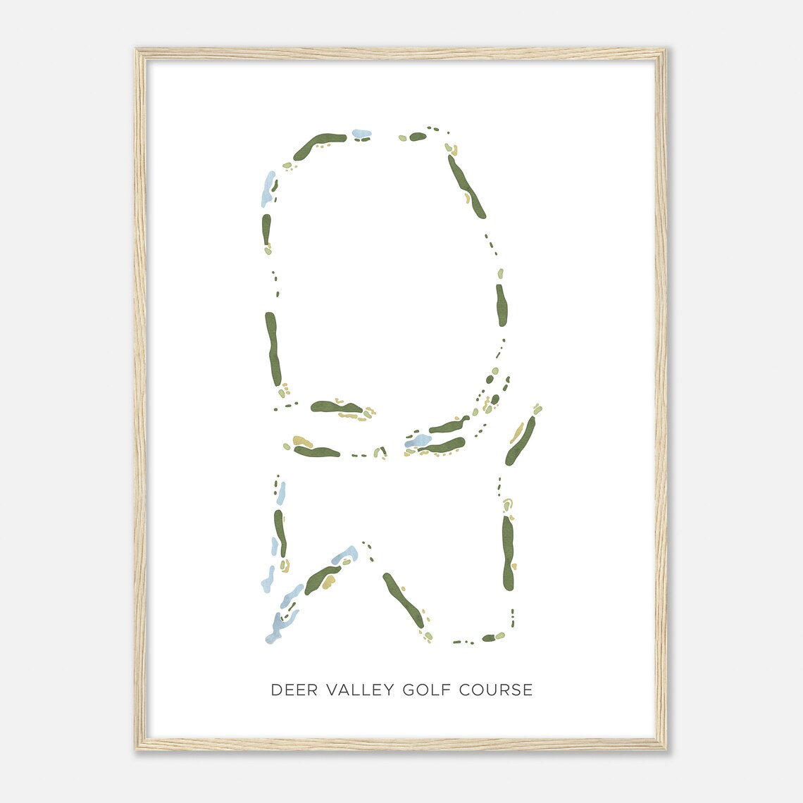 Deer Valley Golf Course Arizona Modern Watercolor Map Golfer Gift Golf Wall Art Golf Poster Print Course Layout