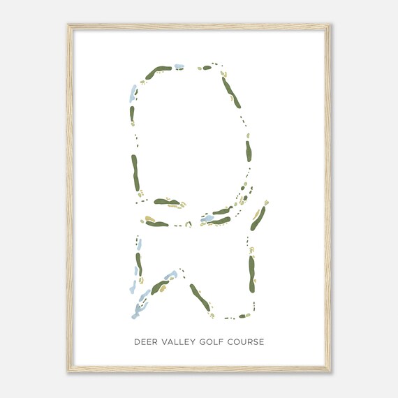 Deer Valley Golf Course Arizona Modern Watercolor Map Golfer Gift Golf Wall Art Golf Poster Print Course Layout