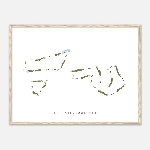 The Legacy Golf Club Nevada Modern Watercolor Map Golfer Gift Golf Wall Art Golf Poster Print Course Layout
