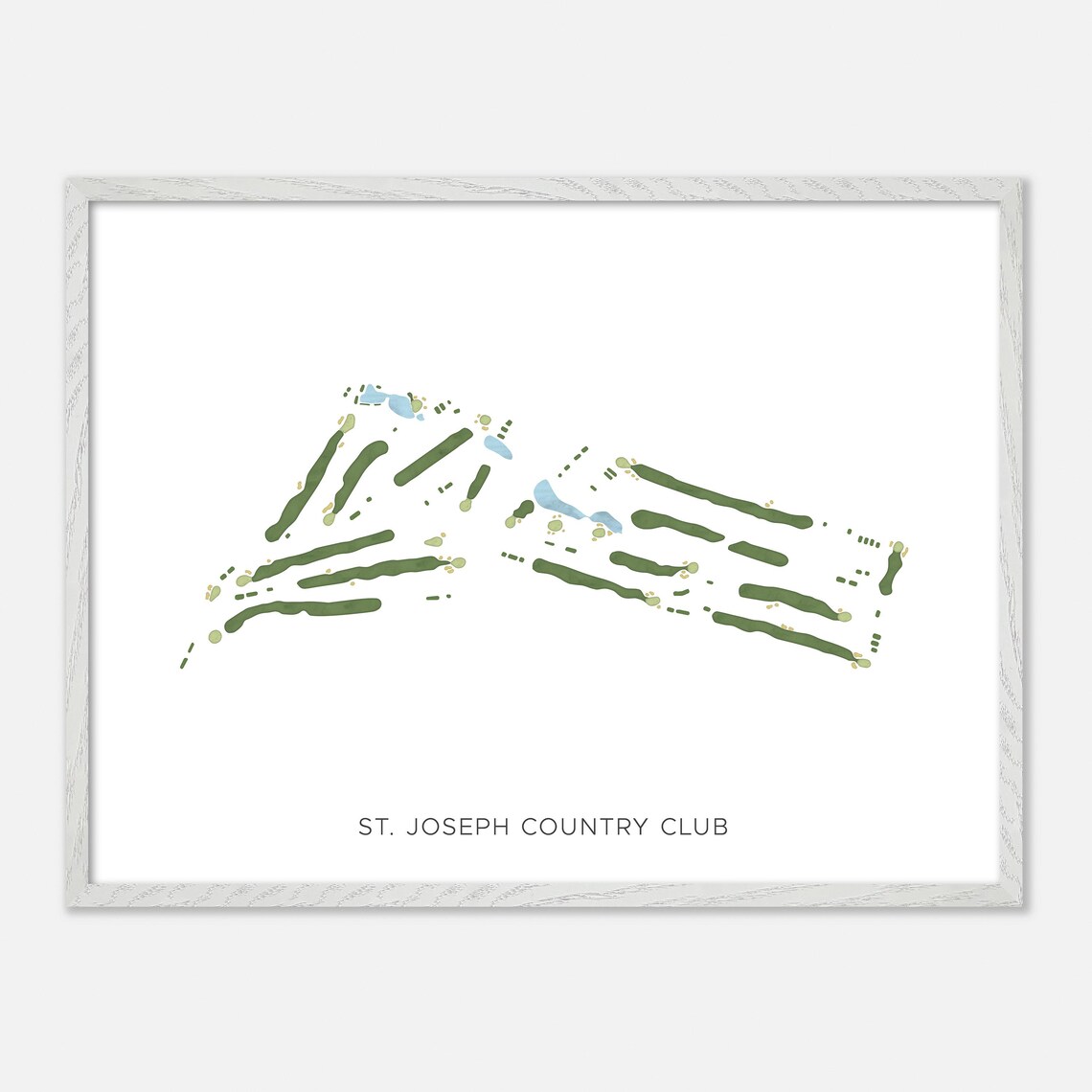 St. Joseph Country Club Country Club Missouri Modern Watercolor Poster - Image 4