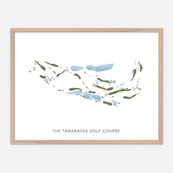 The Tamaracks Golf Course Michigan Modern Minimalist Golf Poster