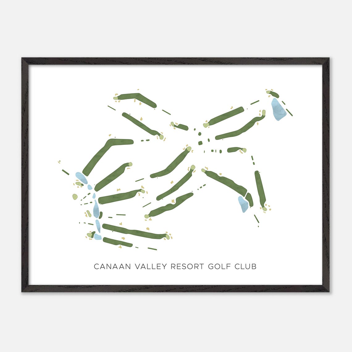 Canaan Valley Resort Golf Club West Virginia Minimalist Poster - Image 4