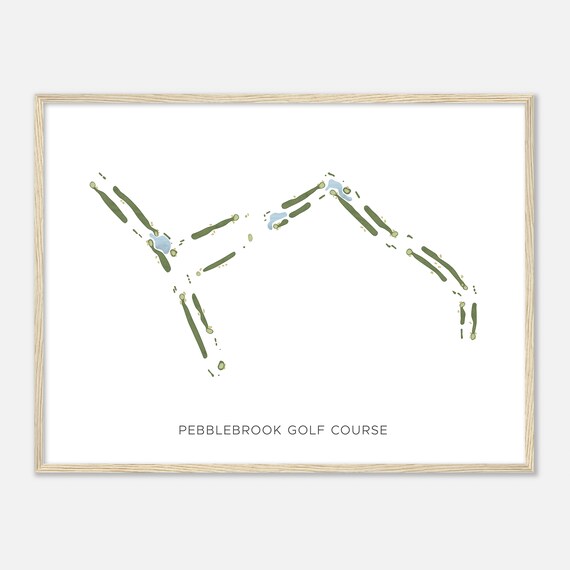 Pebblebrook Golf Course Arizona Modern Watercolor Map Golfer Gift Golf Wall Art Golf Poster Print Course Layout