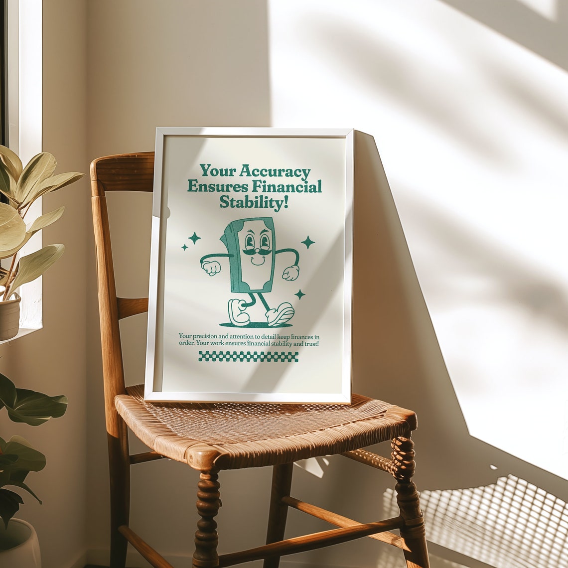 Your Accuracy Ensures Financial Stability Accounting Gift Quote Poster - Image 2