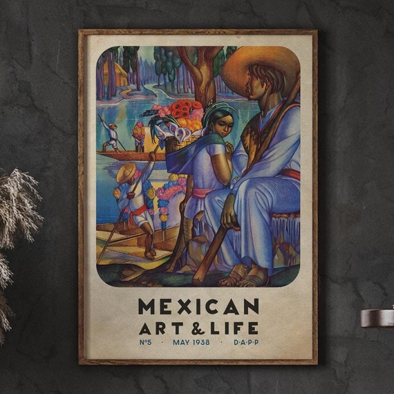 Mexico Art And Life Poster Travel Wall