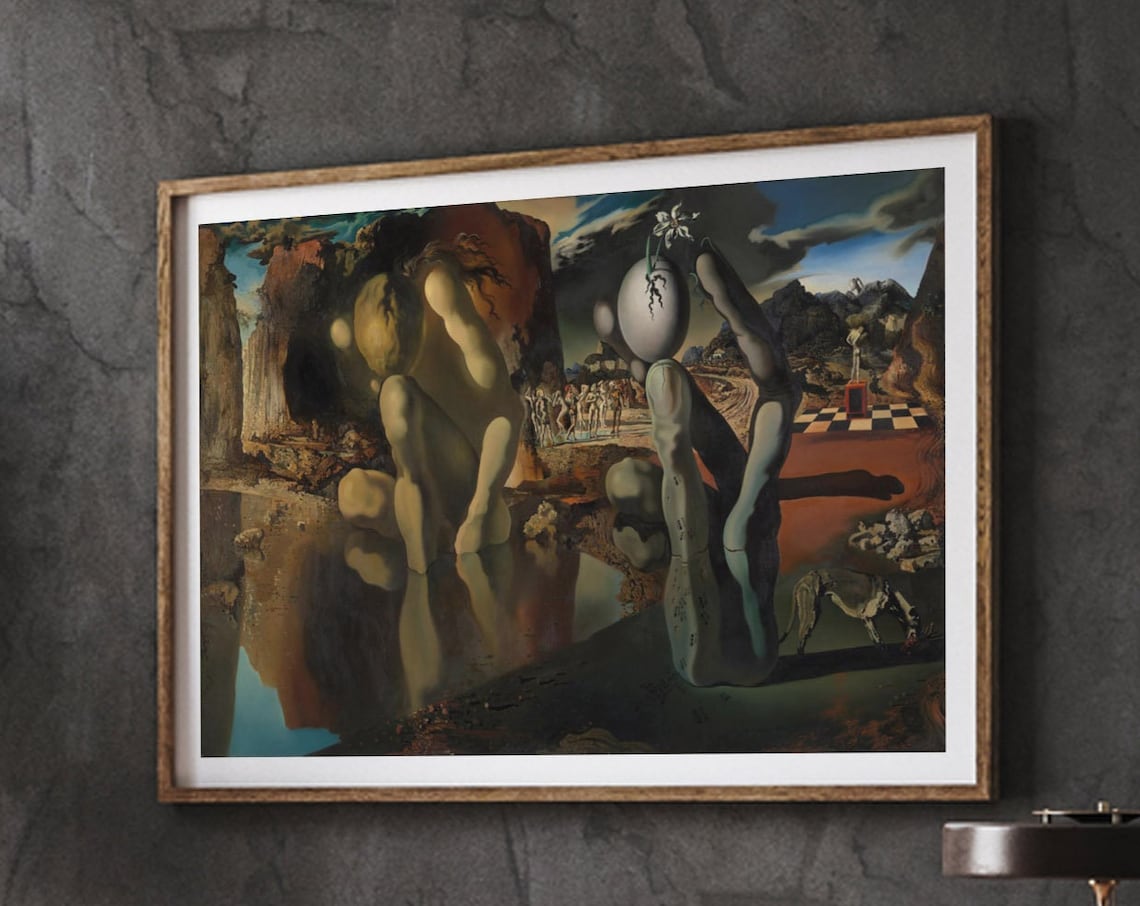 Salvador Dali Metamorphosis Of Narcissus Art Print