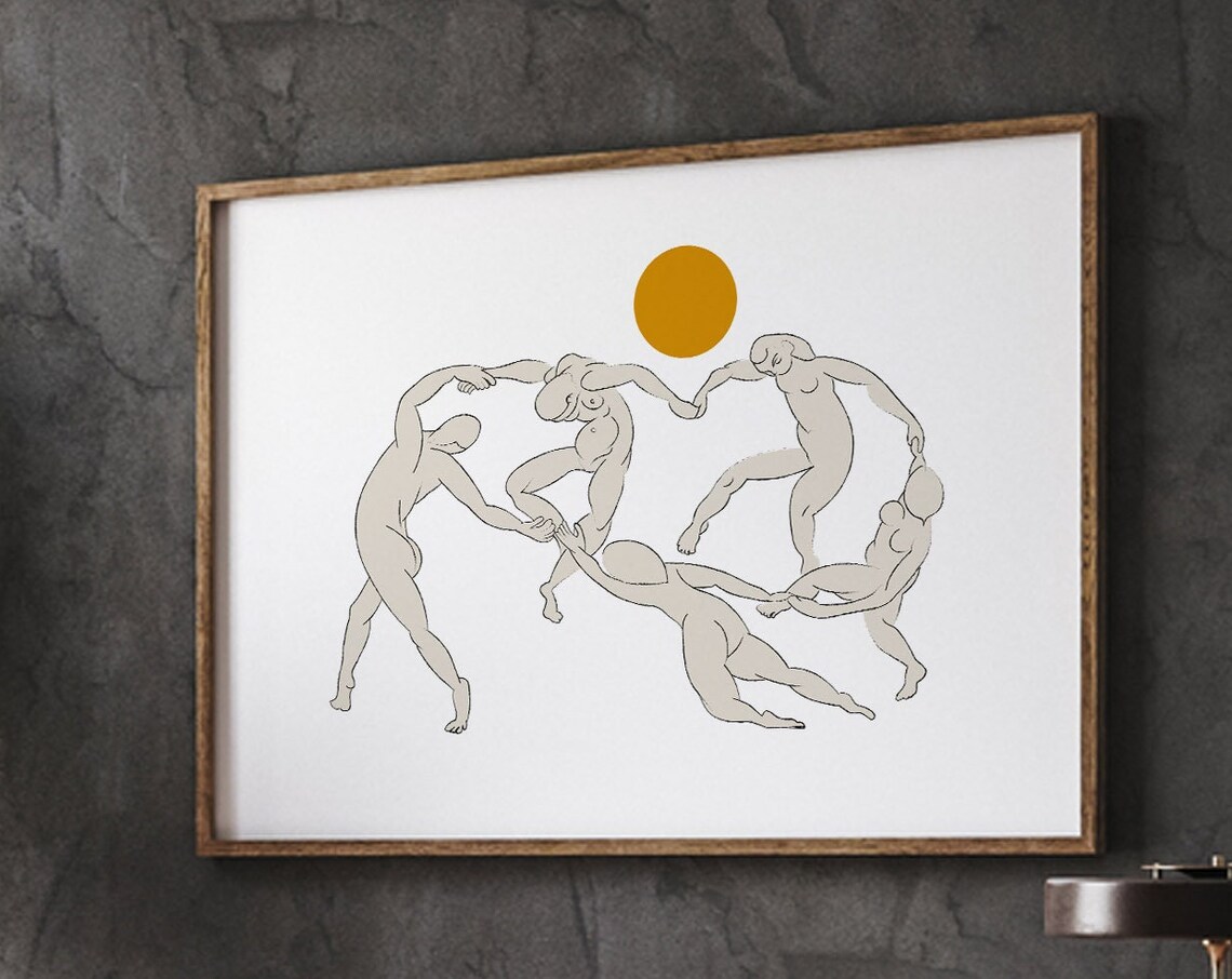 Matisse Dancers In The Sun, Minimalist Poster