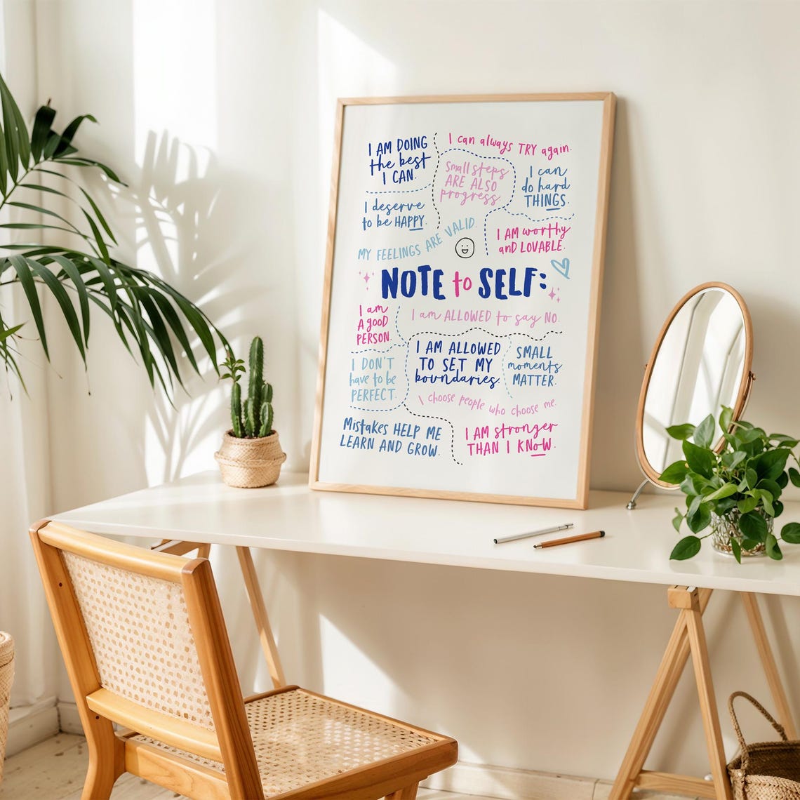Positive Affirmation Poster for Teen Girls Room - Image 2