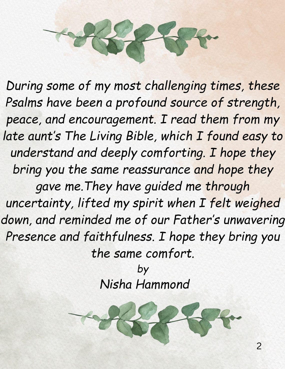Faith in the Valley Uplifting Psalms Difficult Seasons Poster - Image 4