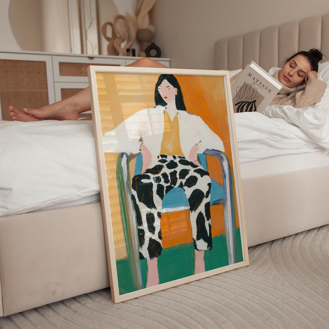 Abstract Portrait, Modern Minimalist Wall Art - Image 5