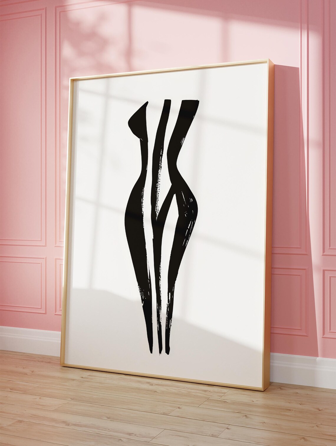 Abstract Female Form, Minimalist Monochrome Art Print - Image 4