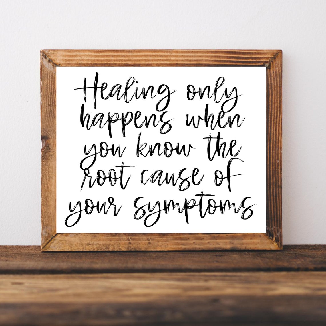 Healing Only Happens When You Know the Root Cause Chiro Poster