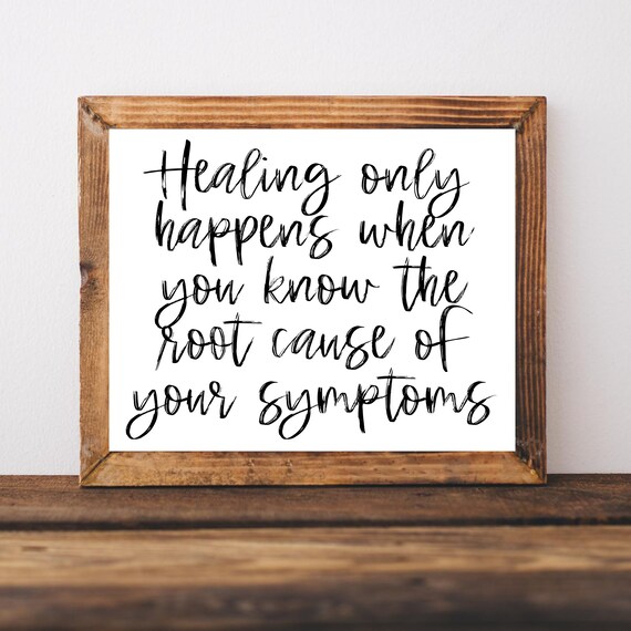 Healing Only Happens When You Know the Root Cause Chiro Poster