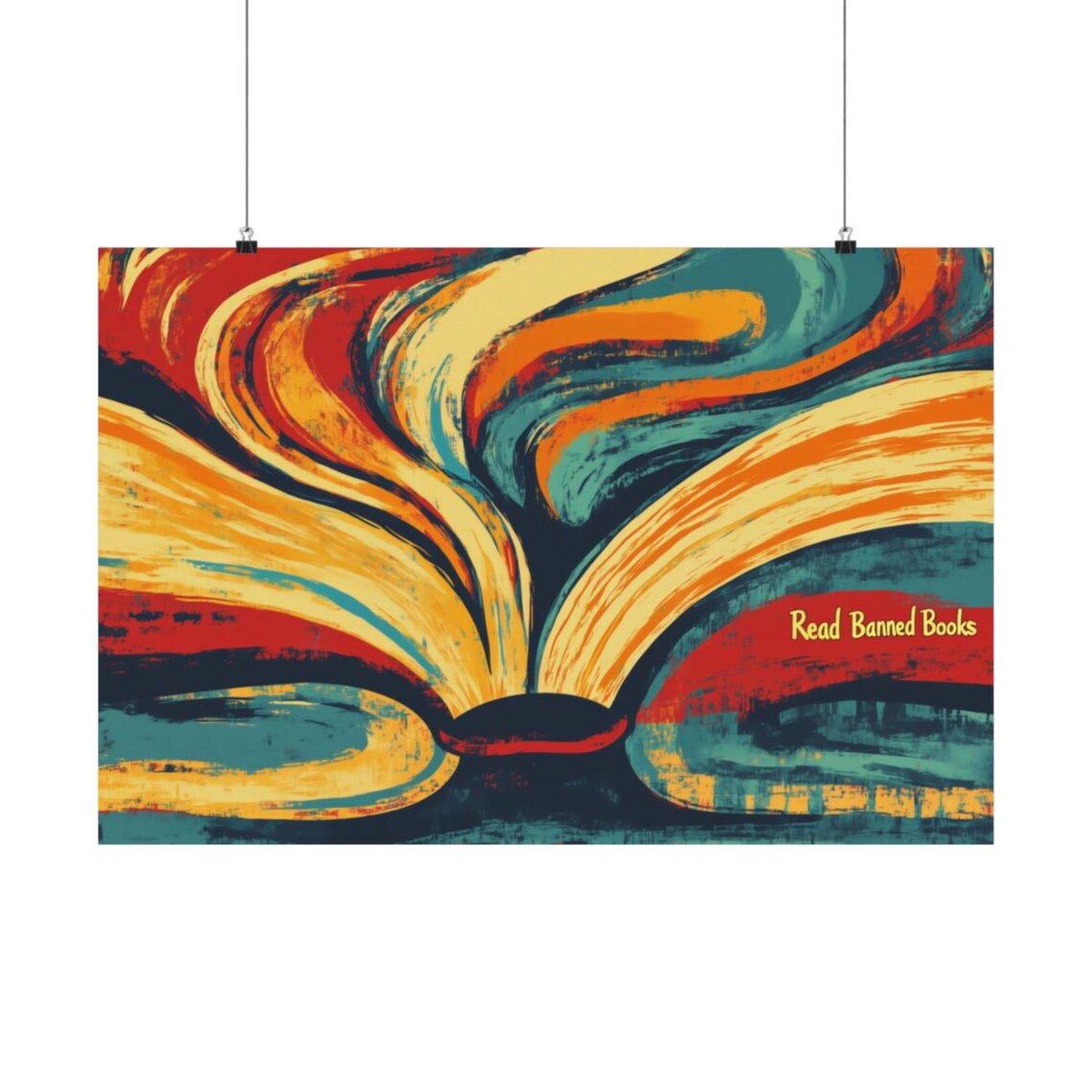 Read Banned Books Art Print, Freedom Of Expression
