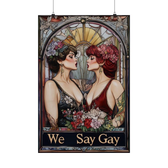 We Say Gay Poster Wall Art Support Lgbtq Rights Freedom And Equality Poster Bold Statement For Home Office Or Dorm Decor