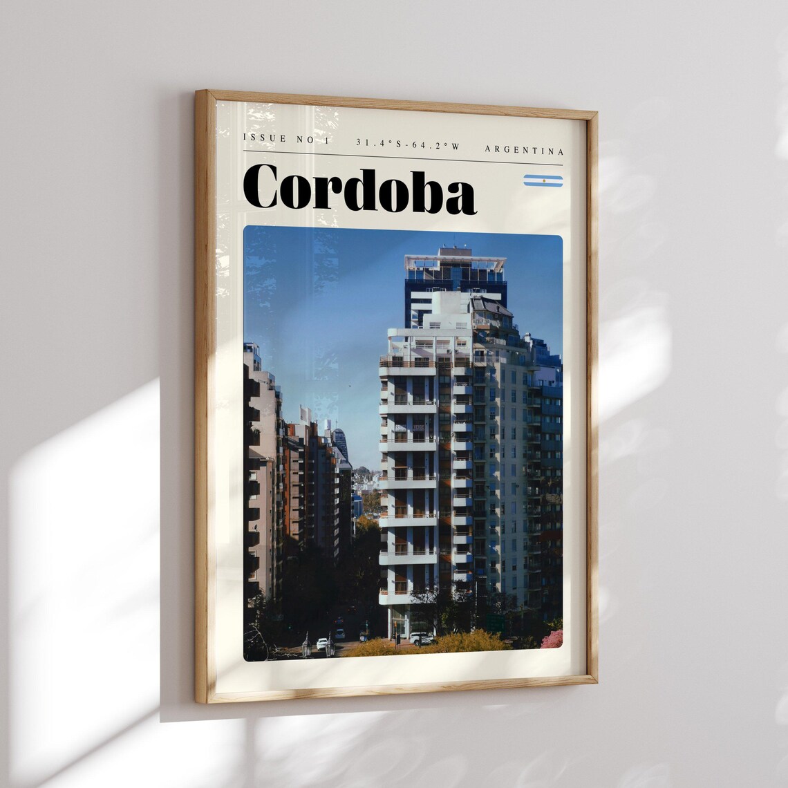 Cordoba Argentina Modern Apartment Towers Cityscape Travel Poster - Image 2