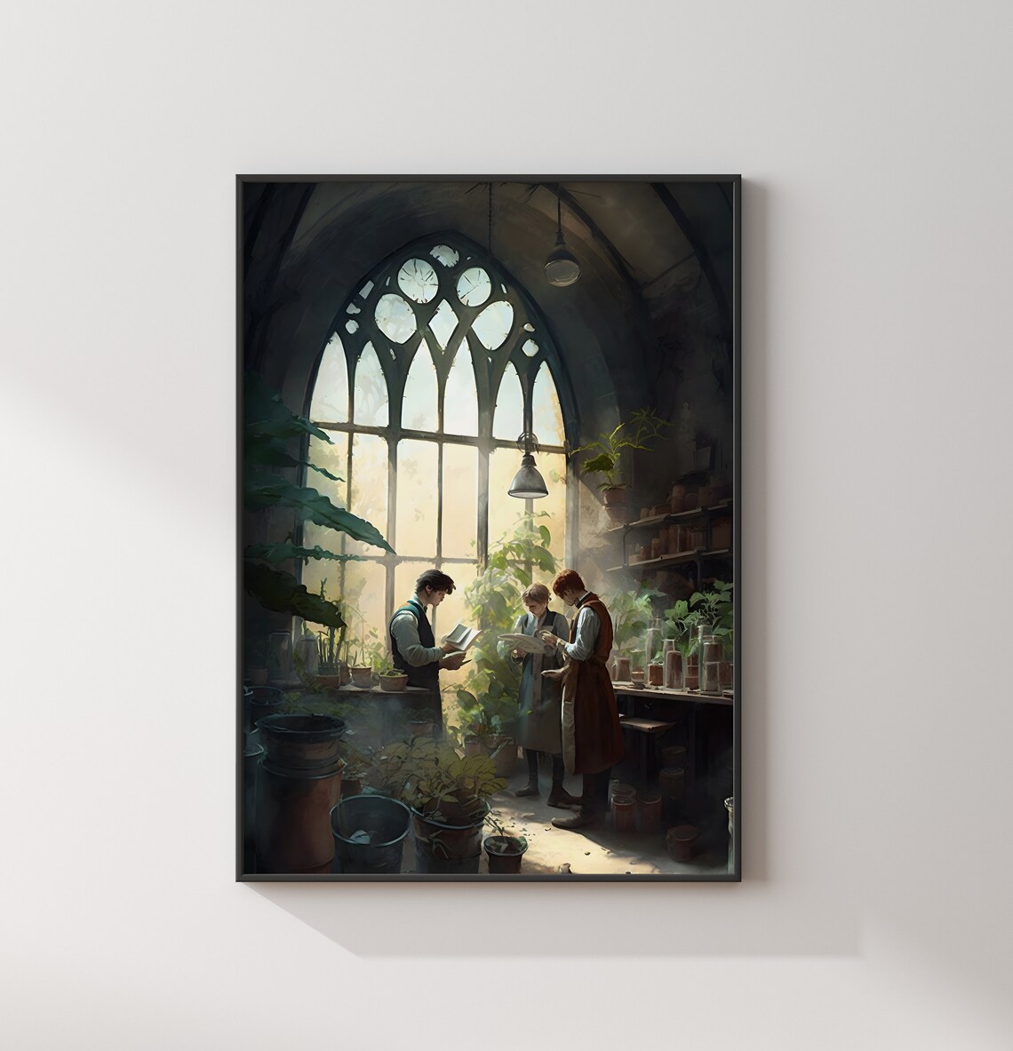 Magical Herbology Greenhouse Gothic Conservatory Fantasy Poster - Image 2