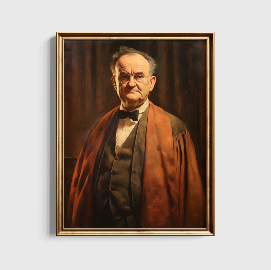 Dignified Horace Slughorn Portrait Walrus Mustache Wizard Poster