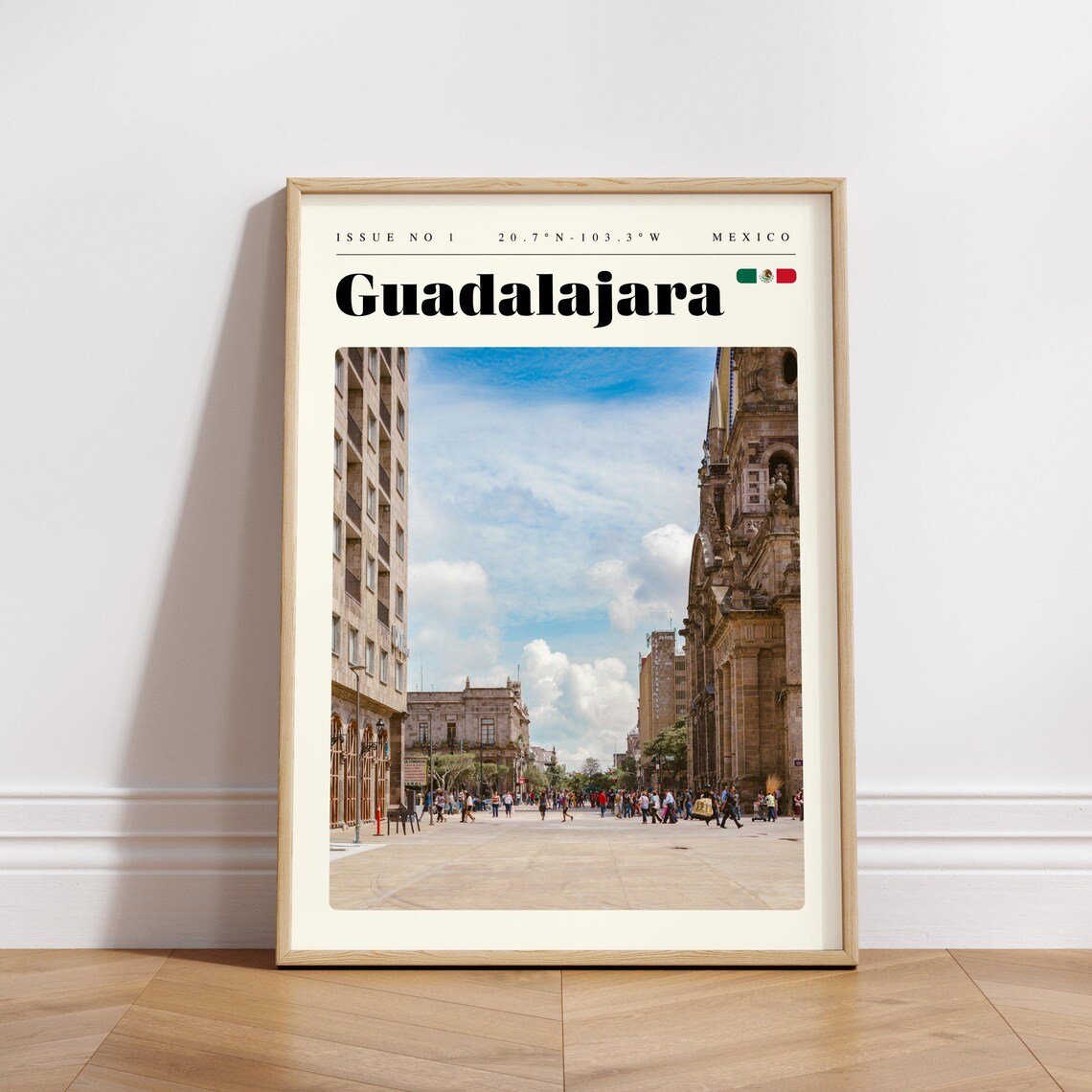 Guadalajara Mexico Historic Center Plaza Photo Travel Poster - Image 3