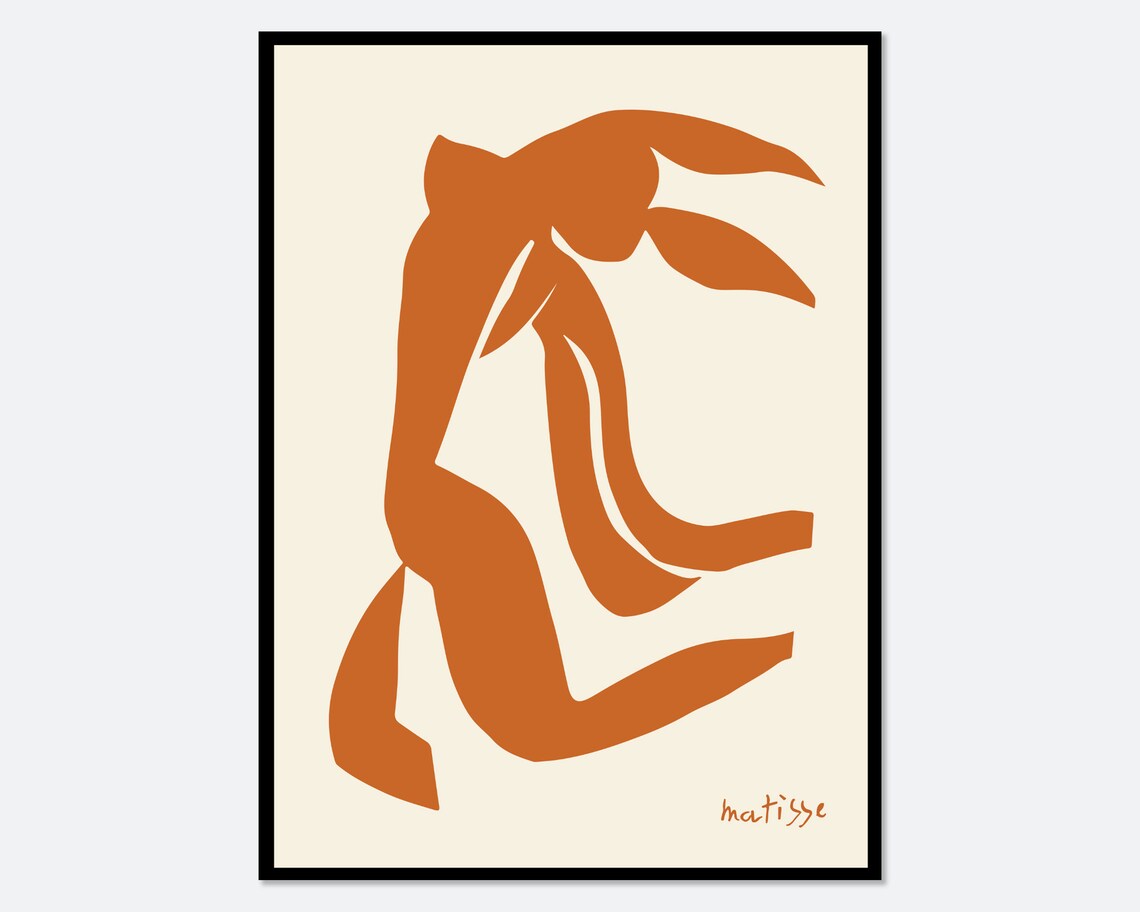 Matisse Nu Bleu Abstract Figure Poster Print