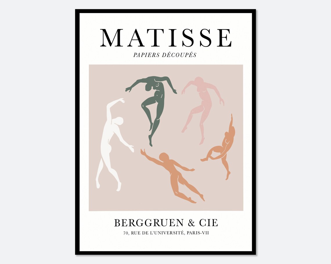 Henri Matisse The Dance Cut-Outs Vintage Art Print
