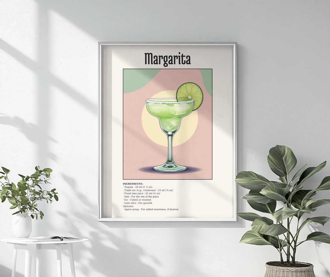 Margarita Poster, Retro Drink Sign - Image 4