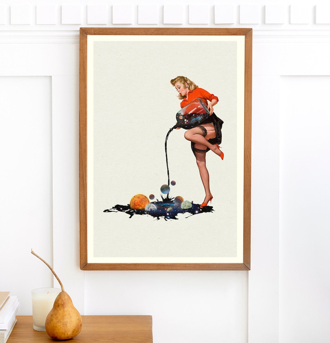 Create Your Own World Retro Cosmic Art Print - Image 2