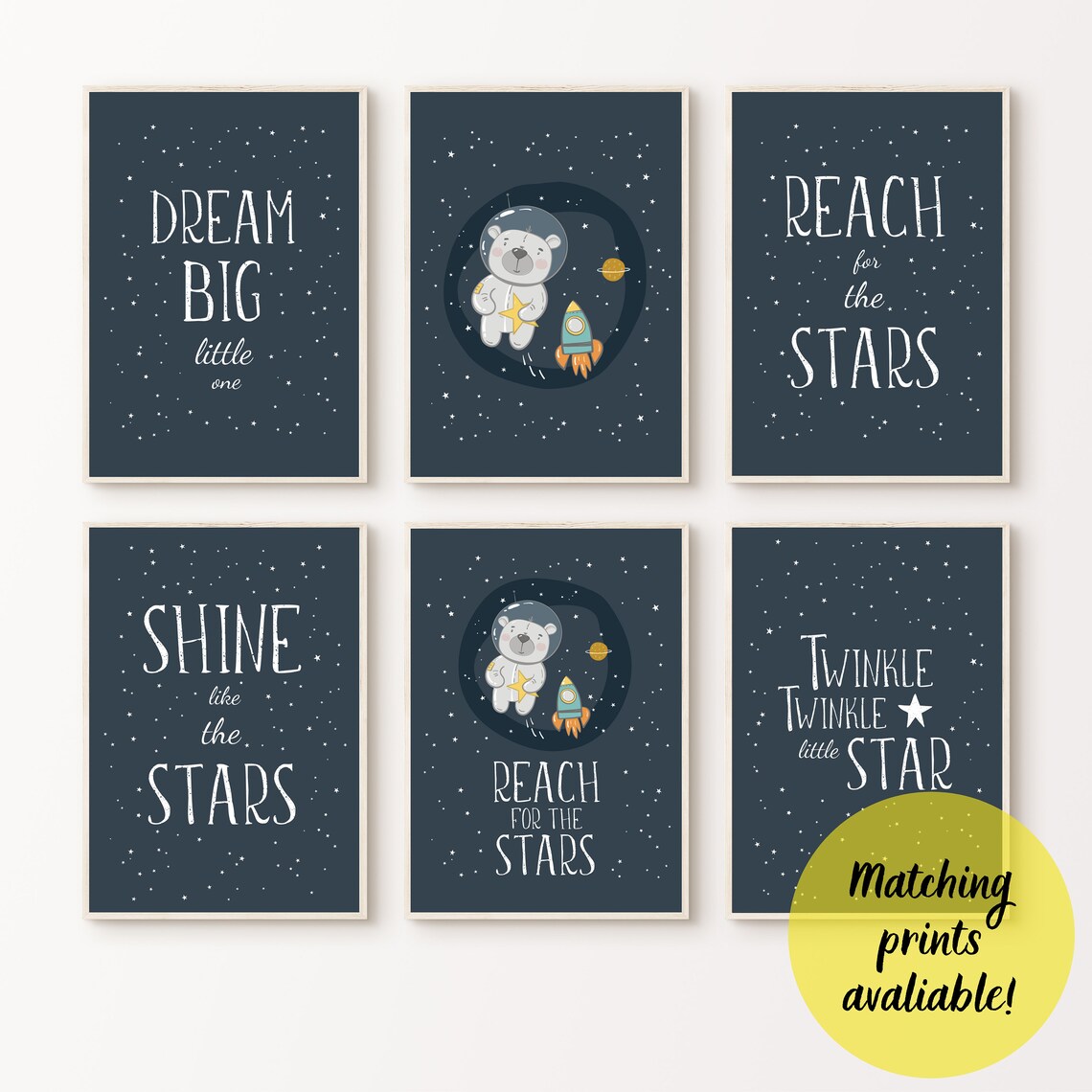 Space Nursery Baby Boy Room Decor, Outer Space Poster - Image 2