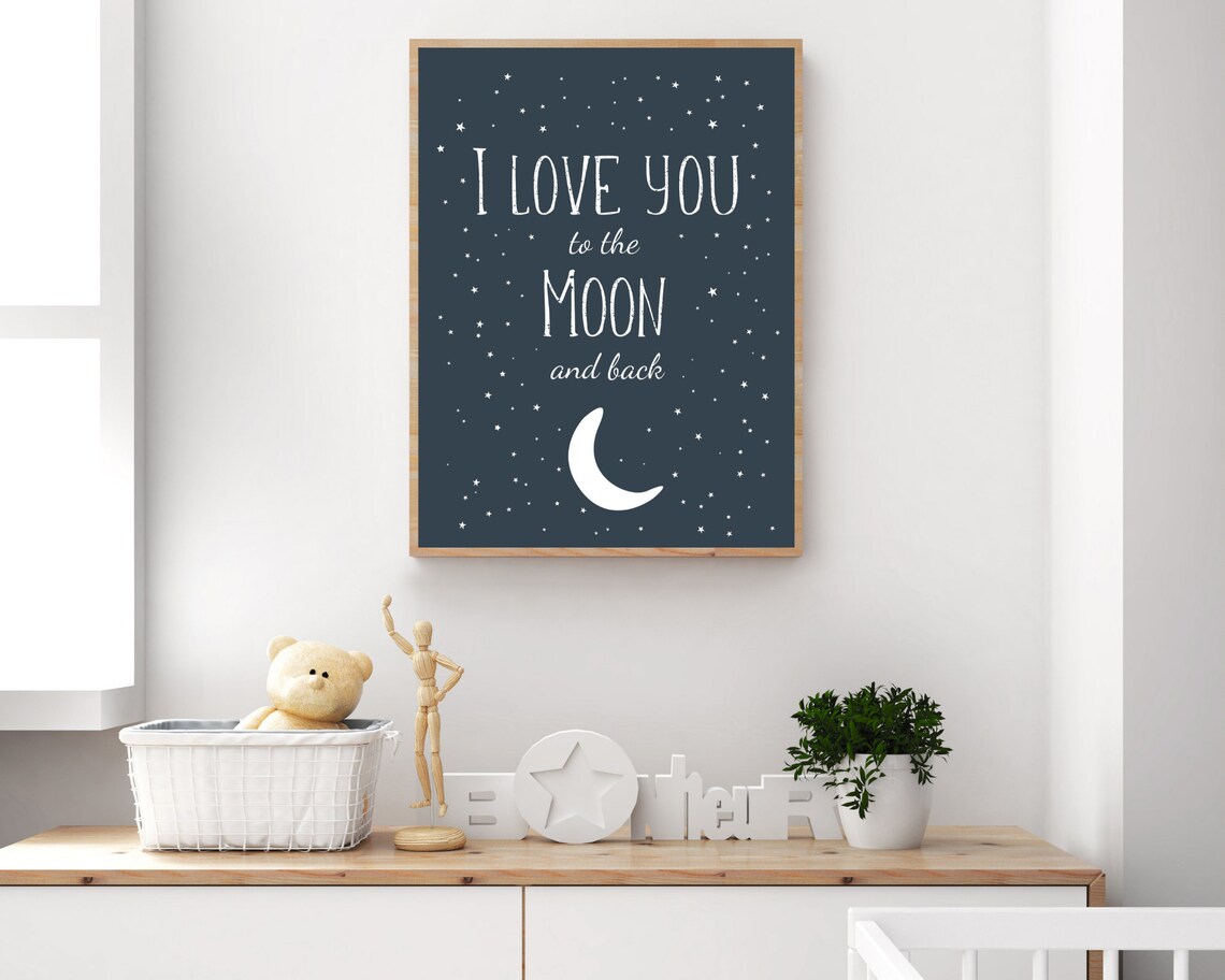 Space Nursery Baby Boy Room Decor, Outer Space Poster - Image 4