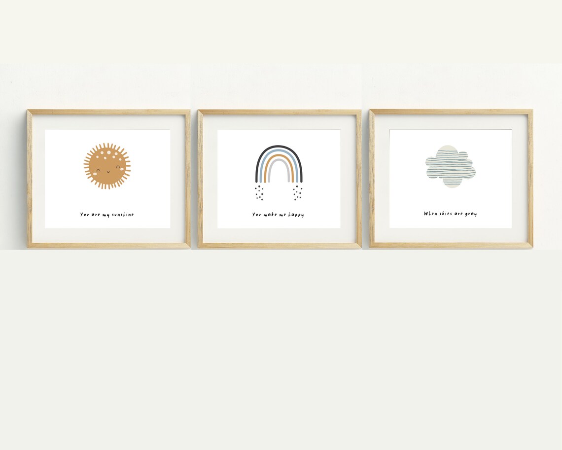 Baby Boy Rainbow Nursery Art Print for Kids' Rooms - Image 2