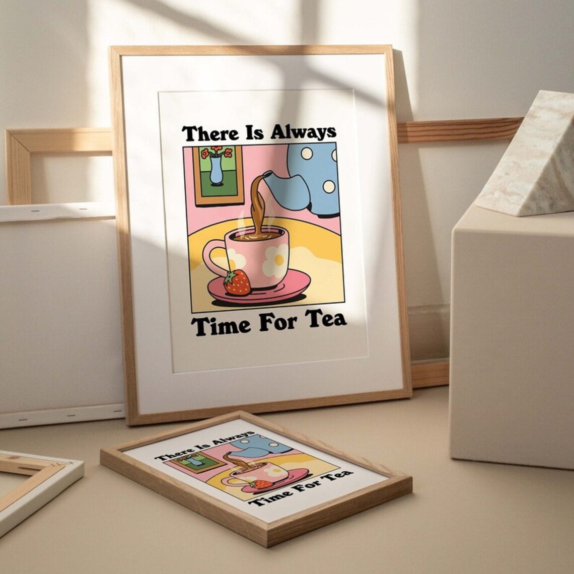Cafe Tea Retro Drink Poster, Kitchen Decor Art - Image 3