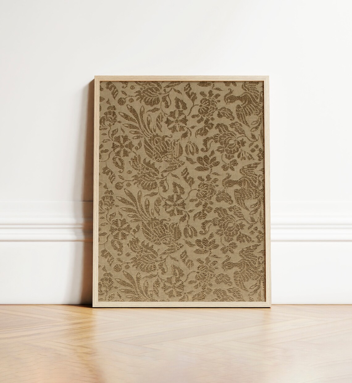 Vintage Floral Tapestry Print, Victorian Textile Art - Image 4