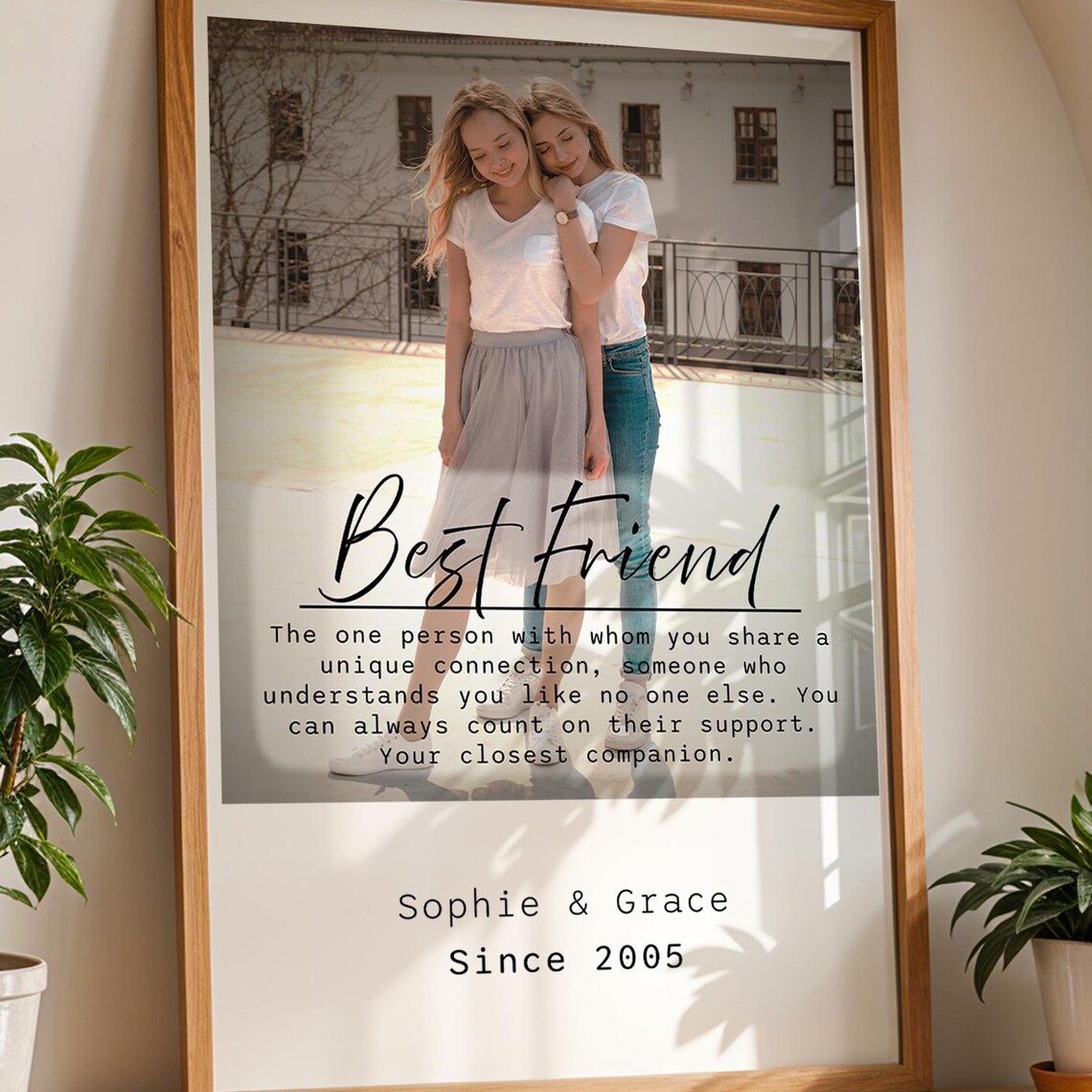 Sophie and Grace Best Friend Photo Definition Personalized Print