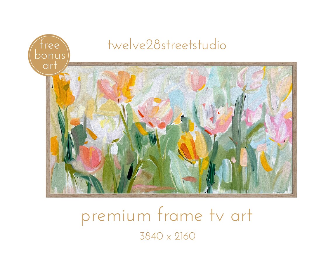 Bright Tulips Spring Art Print, Mother's Day Gift