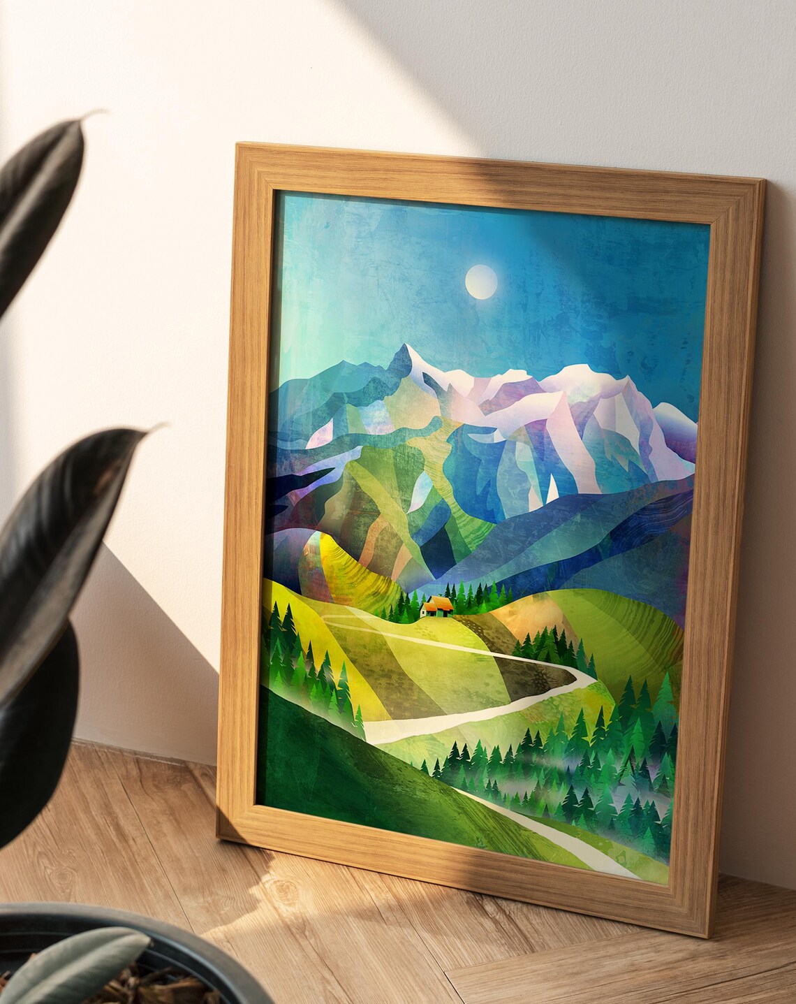 Mountain Hut High In The Mountains Art Print - Image 2