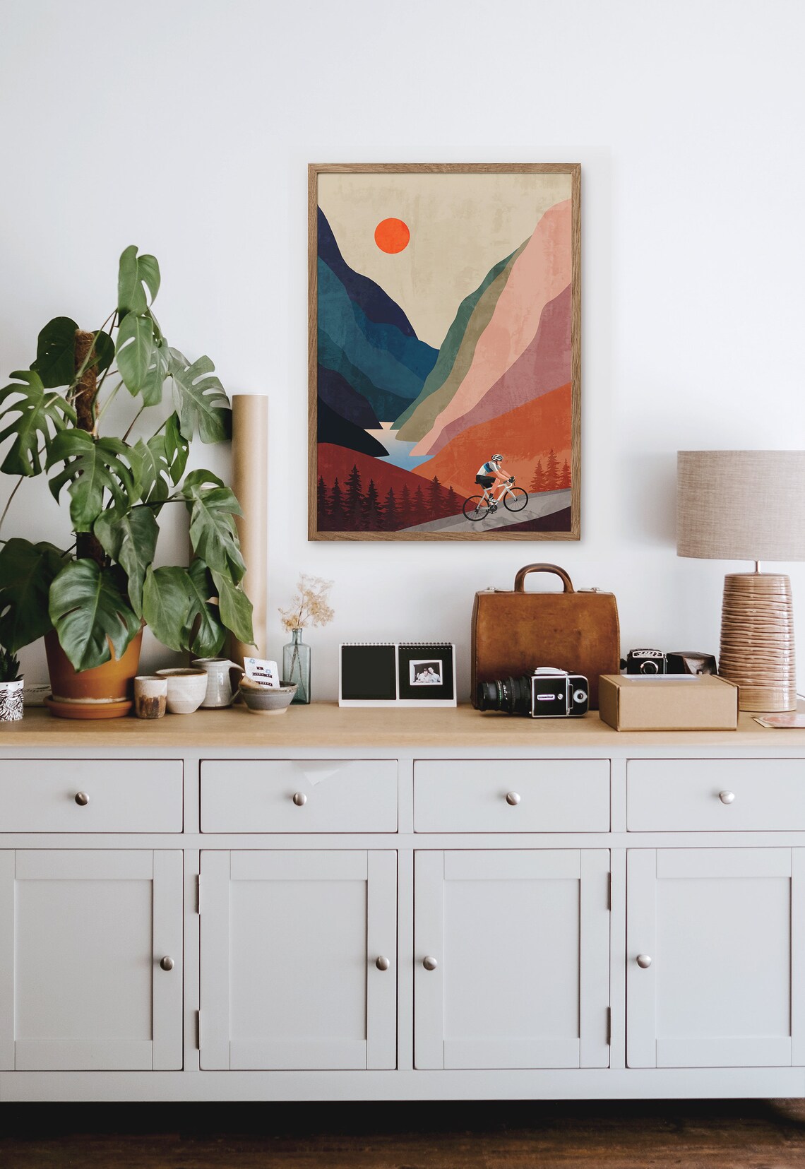 Cycling Art Print, Sports-Inspired Wall Decor - Image 2