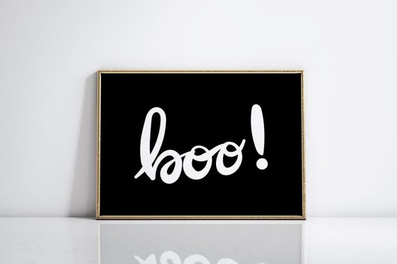 Boo Print Halloween Poster Halloween Boo Print Halloween Halloween Decorations Cute Halloween Print Fall Decor