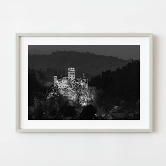 Dramatic Perspective Of The Bran Castle In Transylvania Wall Art