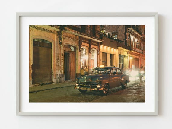 Nighttime Bustle In Old Havana District Brings Streets To Life Wall Art
