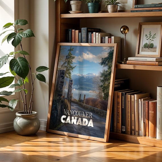 Vancouver Stanley Park Print Vibrant Canada Cityscape Wall Art