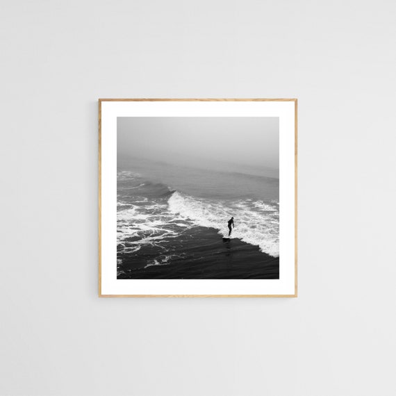 Charleston Surfer Photograph, Coastal Ocean Scene