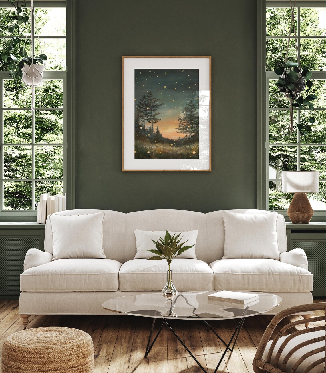 Van Gogh-Inspired Starry Night Sky Poster Print - Image 3